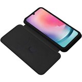 INORCO Za Samsung Galaxy A24 4G stojalo za telefon, etui iz PU usnja, držalo za kartice, ovitek za pametni telefon s teksturo ogljikovih vlaken, (22035560) | Shoptok.si