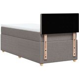  Krevet s oprugama i madracem smeđesivi 80x200 cm od tkanine | shoptok.hr