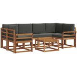  Set vanjskih sofa 7 kom. Prirodna i antracit | shoptok.hr