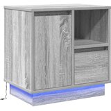  Noćni ormar Siva 50 x 34,5 x 50 cm. Konstruirano drvo | Eponuda.com