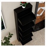 Hanah home Ormar za cipele 5 Piece Metal Black | ePonuda.com