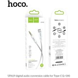 hoco. AUX Audio Jack kabel 3,5 mm na Type-C UPA19 1 m srebrni | Shoptok.si
