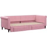  Dnevni krevet na razvlačenje ružičasti 80 x 200 cm baršunasti | shoptok.hr