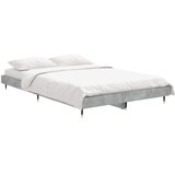  Okvir kreveta boja betona 120x190 cm od konstruiranog drva | shoptok.hr