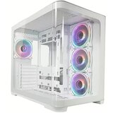 LC-Power tower gaming 8001W-ON pro-storm light 4x120mm argb fan 1xUSB3.0 2xUSB2.0 1xUSB3.0 type-c white Cene