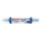  Akrilni marker E-5400 double-liner sa dva vrha Edding plava Cene