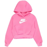 Nike Sportswear Sweater majica roza / bijela
