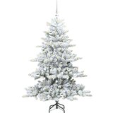 vidaXL Umetno Zložljivo Božično Drevo with LEDs z stojalom 150cm PVC | Shoptok.si