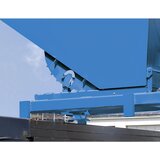 eurokraft pro Prekucna posoda za velike obremenitve, prostornina 1,7 m³, nosilnost 4000 kg, modra RAL 5012 | Shoptok.si
