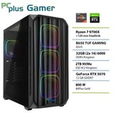 PCPLUS Gamer Ryzen 7 9700X 32GB 2TB SSD RTX 5070 12GB gaming namizni računalnik | Shoptok.si