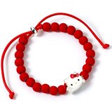 Hello Kitty Narukvica s crvenim perlicama, podesiva 17-21 cm Cijene