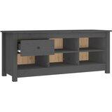 Ormarić za cipele sivi 110 x 38 x 45,5 cm od masivne borovine | Eponuda.com