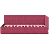  Kutni okvir kreveta Vinska crvena 80 cm x 200 cm Baršun | shoptok.hr