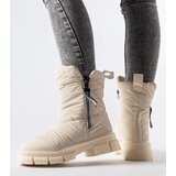 Gemre Beige insulated quilted snow boots Antonina | Shoptok.si