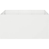  Vrtna saksija Bijela 120 x 80 x 60 cm Čelična vrata | shoptok.hr