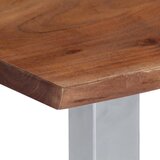  Stolić za kavu sa živim rubovima 60x60x40 cm od bagremovog drva | Shoptok.si