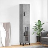  Visoka komoda siva betona 34,5x34x180 cm od konstruiranog drva Cijene
