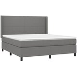  Okvir kreveta s oprugama i madrac svjetlosivi 180x200cm tkanina | shoptok.hr