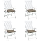  Jastuci za stolice 4 kom smeđesivi 40x40x7 cm od tkanine Oxford | shoptok.hr