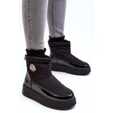 Boto Women's Slip-On Snow Boots On Platform Black Gattea | shoptok.hr
