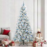  Umjetno božićno drvce s nogom s stalakom Bijelo 240 cm PE i PVC | shoptok.hr
