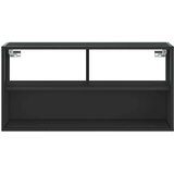 TV ormarić crni 80x31x39,5 cm Konstruirano drvo i metal | shoptok.hr