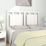 vidaXL Uzglavlje za krevet bijelo 125,5x4x100 cm od masivne borovine | shoptok.hr