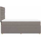  Krevet s oprugama i madracem smeđesivi 80x200 cm od tkanine | shoptok.hr