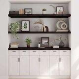  Polica tamnosmeđa 160x50x(2-6) cm od obrađene hrastovine | shoptok.hr