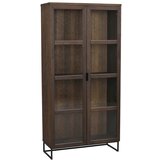 Rowico Rjava vitrina iz masivnega hrasta 95x195 cm Everett – | Shoptok.si