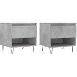  Stolići za kavu 2 kom boja betona 50x46x50 cm konstruirano drvo | shoptok.hr