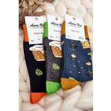 Aura.via Men's Socks with Beer Patterns Navy | Shoptok.si