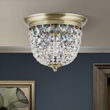 Orion dlu 1840/26 - kristalno plafonsko svetlo plafon 1xE27/40W/230V pr.26 cm bronza | Eponuda.com