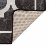  Perivi tepih crno-bijeli 160 x 230 cm | shoptok.hr