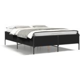 vidaXL Okvir kreveta crni 120 x 200 cm od konstruiranog drvo i metal Cijene