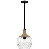  Quoizel QZ-ROYER-1P-MBK - Luster na štapu ROYER 1xE27/60W/230V, prečnik 30,2 cm | Eponuda.com