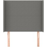  Uzglavlje s ušima tamnosivo 83x16x118/128 cm od tkanine | shoptok.hr