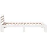  Krevet od Drva Bijeli Drvo 100 x 200 cm Minimalistički Krevet | shoptok.hr