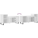 TV omarica bela 100x35x55 cm inženirski les, (20914205) | Shoptok.si