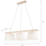  Luster na sajli AIDA 3xE27/60W/230V prečnik 25 cm hrast/bela | Eponuda.com