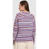 24COLOURS Striped Knitted Pulover bordeaux Slike