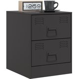  Noćni ormarići 2 kom crni 34,5 x 39 x 44 cm čelični | shoptok.hr