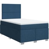  Krevet s oprugama i madracem plavi 120 x 200 cm od tkanine | shoptok.hr