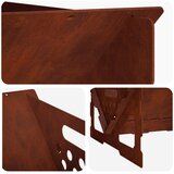  Kamin Rđa 60 x 40 x 20 cm Otporni čelik | shoptok.hr