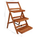  3-nadstropno stojalo za rože 50x63x80 cm trakacijev | Shoptok.si