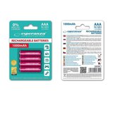 Esperanza Punjive baterije RECHARGEABLE Ni-MH AAA 1000MAH 4kom. red, EZA102R Cijene