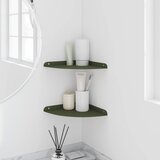  Lebdeća polica s policom 2 pcs Maslinasto zelena 24 x 24 x 2 cm | Eponuda.com