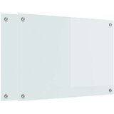 vidaXL Zaščita za kuhinjo Bela 70 x 50 x 0.8 cm kaljeno steklo | Shoptok.si
