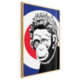  Plakat - Monkey Queen 21x30 Zlatni okvir | shoptok.hr