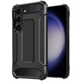 Onasi Silikonski ovitek Carbon Armor za Samsung Galaxy S25 Ultra 5G - črn | Shoptok.si